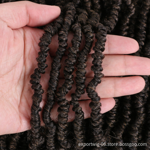 Bomb Passion Twists Synthetic Bomb Twist Crochet Hair Extensions 12inch Ombre Crochet Braids Pre looped Braiding Hair